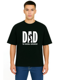 Derada Oversized Pure Cotton Unisex BlackT Shirt - Dad 1