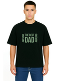 Derada Oversized Pure Cotton Unisex BlackT Shirt - Best Dad