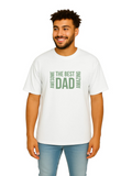 Derada Oversized Pure Cotton Unisex White T Shirt - Best Dad