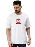 Derada Oversized Pure Cotton Unisex White Tech T Shirt - YouTube