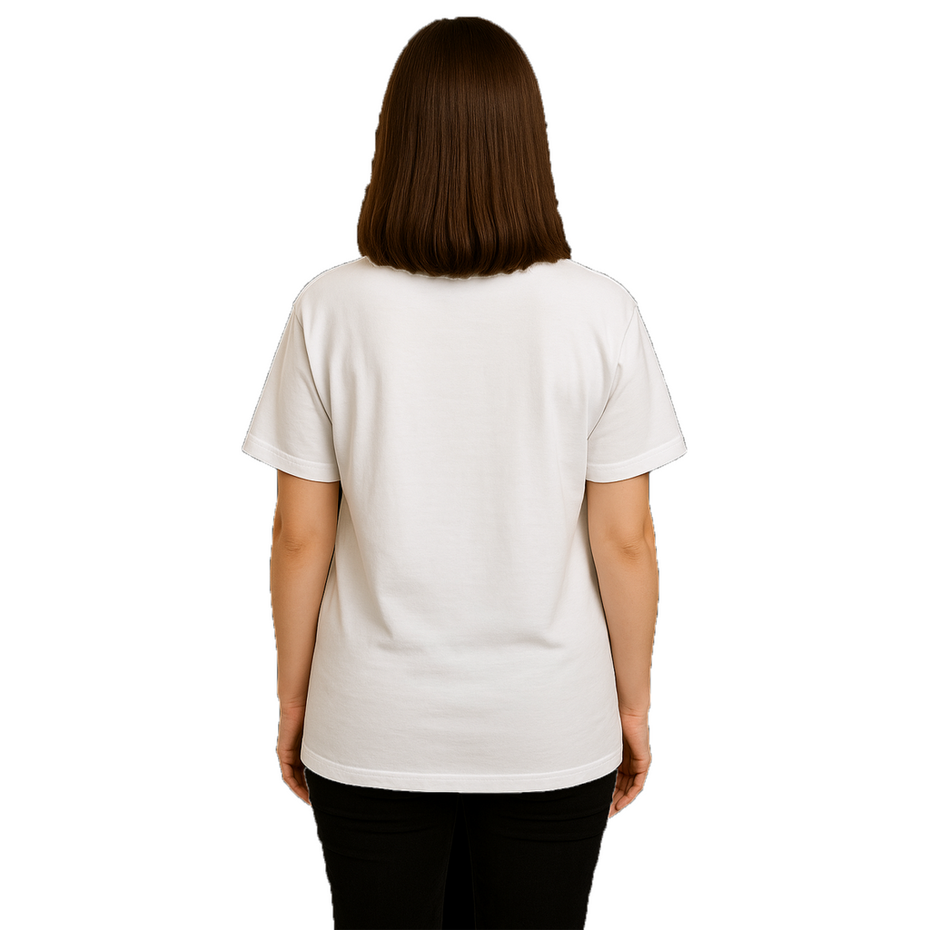 Derada Oversized Pure Cotton Girls White T Shirt - Need Chai