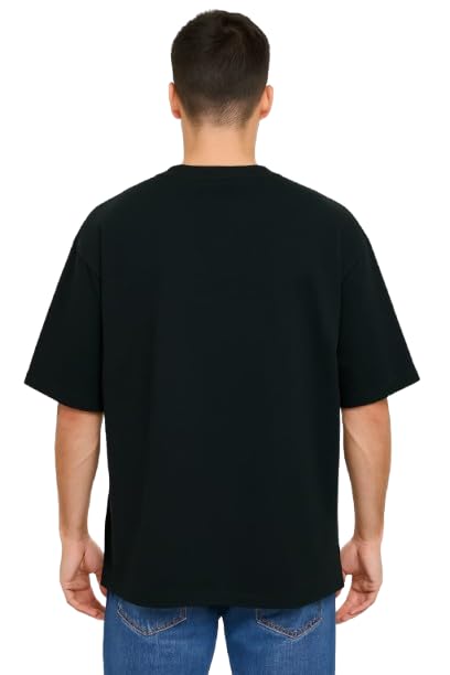 Derada Unisex Oversized Pure Cotton Black Premium T-Shirt - Thailand Buddha