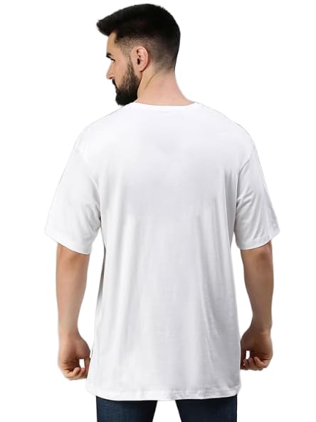 Derada Pure Cotton Men's Premium White Oversized T Shirt - Ho Chi Minh Vietnam