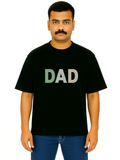 Derada Oversized Pure Cotton Unisex BlackT Shirt - Dad