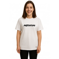Derada Oversized Pure Cotton Girls White T Shirt - Antisocial