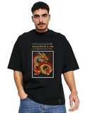 Derada Oversized Pure Cotton Unisex BlackT Shirt - Dragon Slayer
