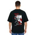 Derada Oversized Pure Cotton Unisex Black T Shirt - Titan Attack 1