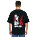 Derada Oversized Pure Cotton Unisex Black T Shirt - Titan Attack 13