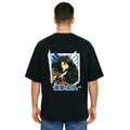 Derada Oversized Pure Cotton Unisex Black T Shirt - Titan Attack 15
