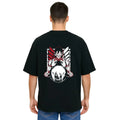 Derada Oversized Pure Cotton Unisex Black T Shirt - Titan Attack 18