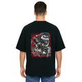 Derada Oversized Pure Cotton Unisex Black T Shirt - Titan Attack 22