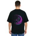 Derada Oversized Pure Cotton Unisex Black T Shirt - Titan Attack 5