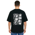 Derada Oversized Pure Cotton Unisex Black T Shirt - Titan Attack 6
