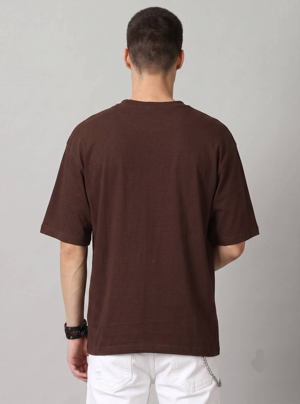 Boxy unisex Tshirt - Coffee Brown Color