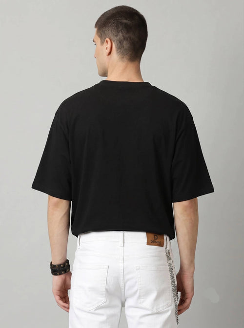 Boxy unisex Tshirt - Black Color