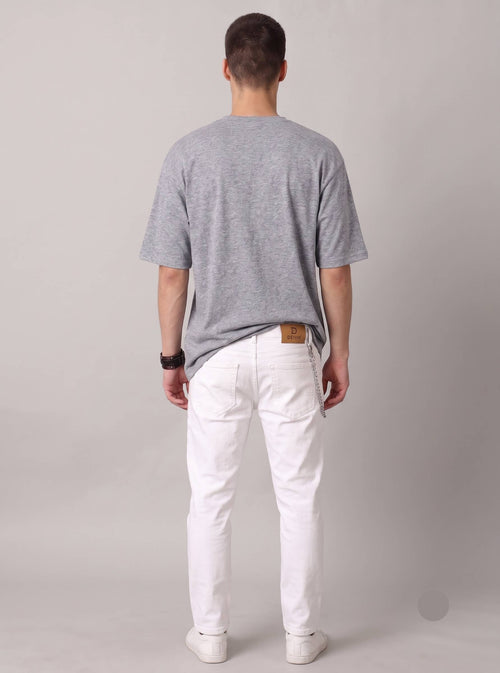 Boxy unisex Tshirt -Grey color
