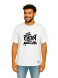 Derada Oversized Pure Cotton Unisex White T Shirt - Motivational 9