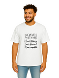 Derada Oversized Pure Cotton Unisex White T Shirt - Motivational 11