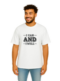 Derada Oversized Pure Cotton Unisex White T Shirt - Motivational 10