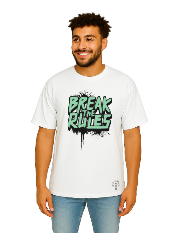 Derada Oversized Pure Cotton Unisex White T Shirt - Motivational 5
