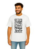 Derada Oversized Pure Cotton Unisex White T Shirt - Motivational 4