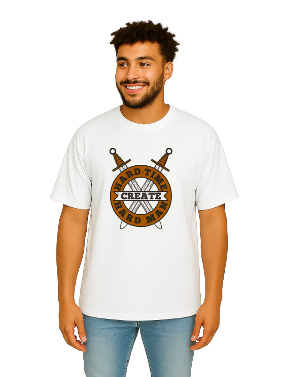 Derada Oversized Pure Cotton Unisex White T Shirt - Motivational 8