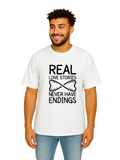 Derada Oversized Pure Cotton Unisex White T Shirt - Motivational 1
