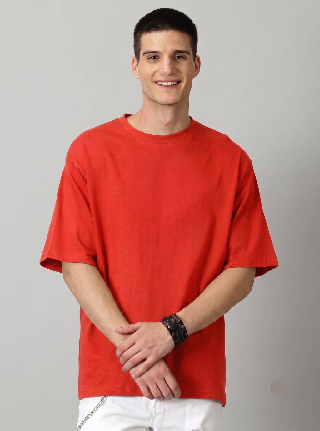 Boxy unisex Tshirt - Red color