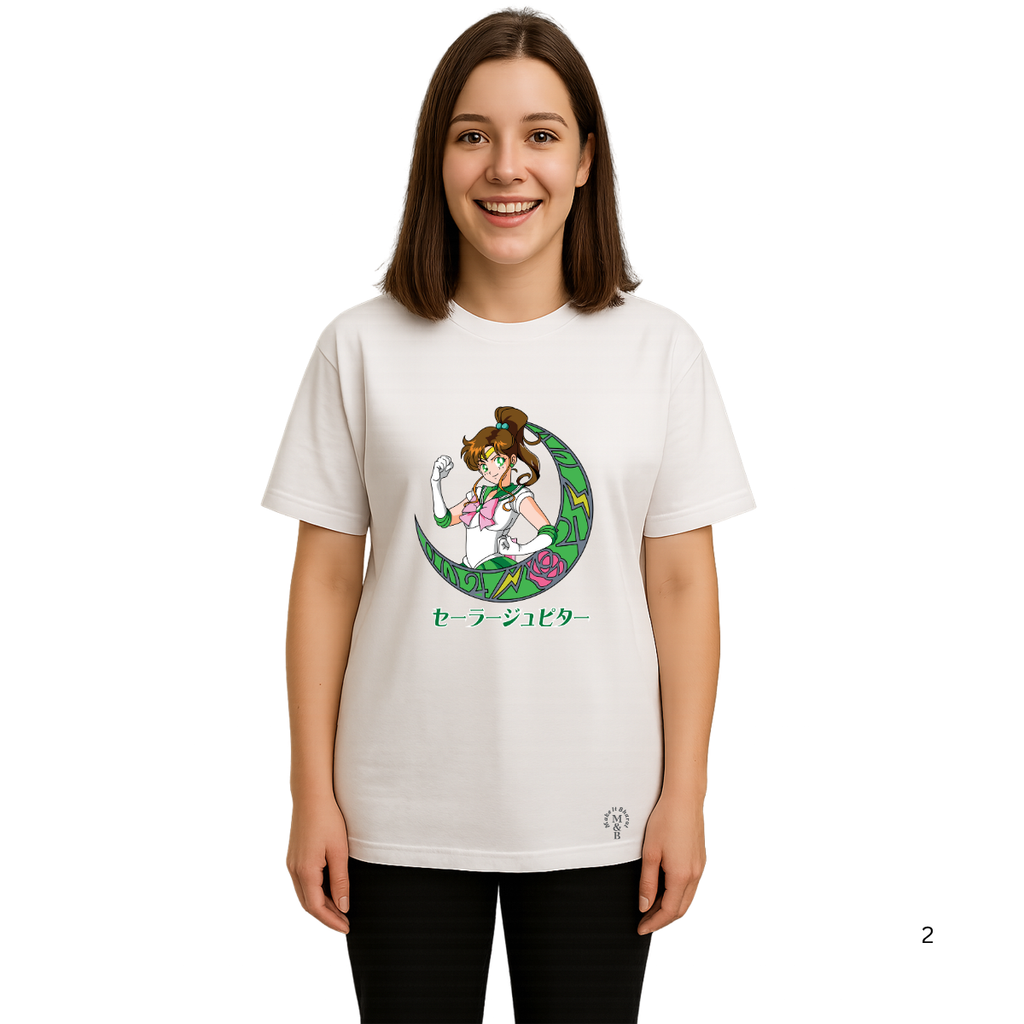 Derada Oversized Pure Cotton Girls White T Shirt - Sailor Moon 3