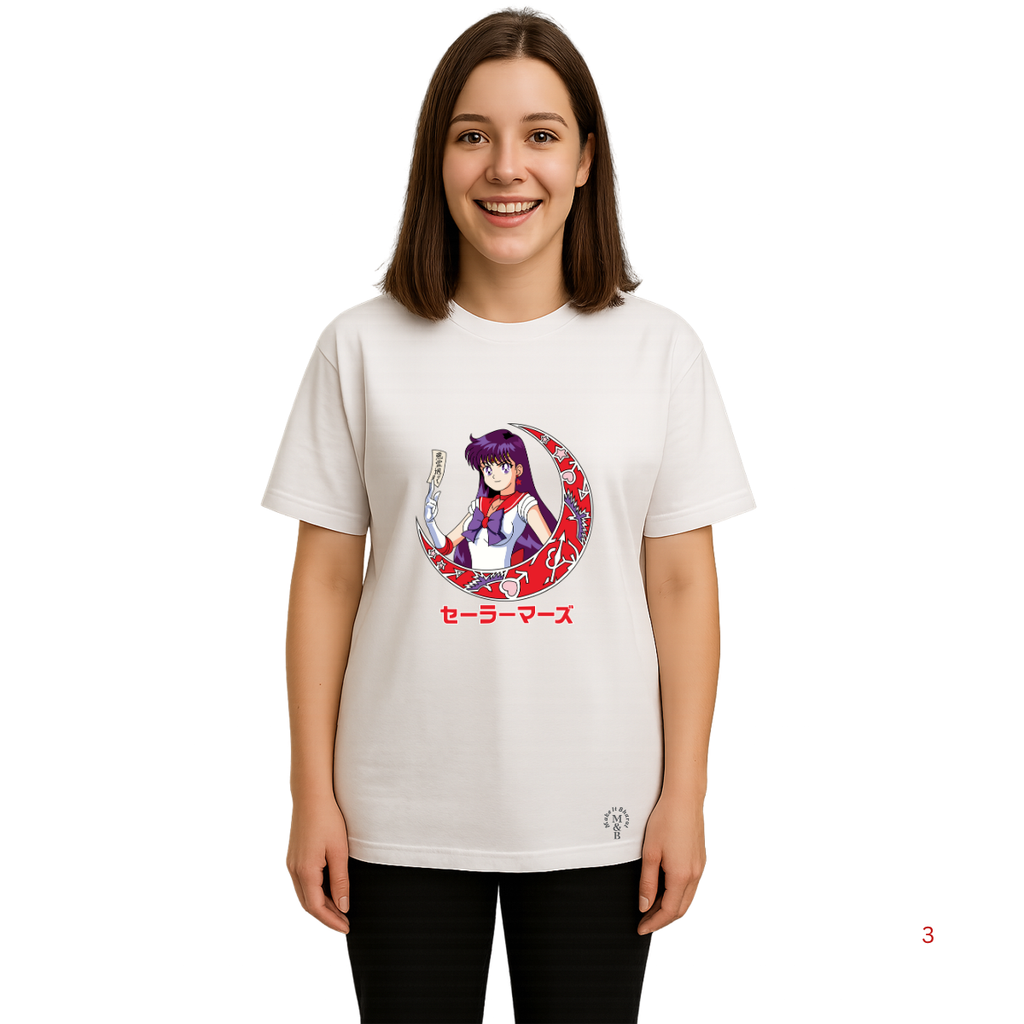 Derada Oversized Pure Cotton Girls White T Shirt - Sailor Moon 2