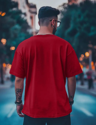 Red t-shirt Cotten blend 180 gsm ( 5 pc) - Store Pickup price