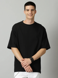 Boxy unisex Tshirt - Black Color