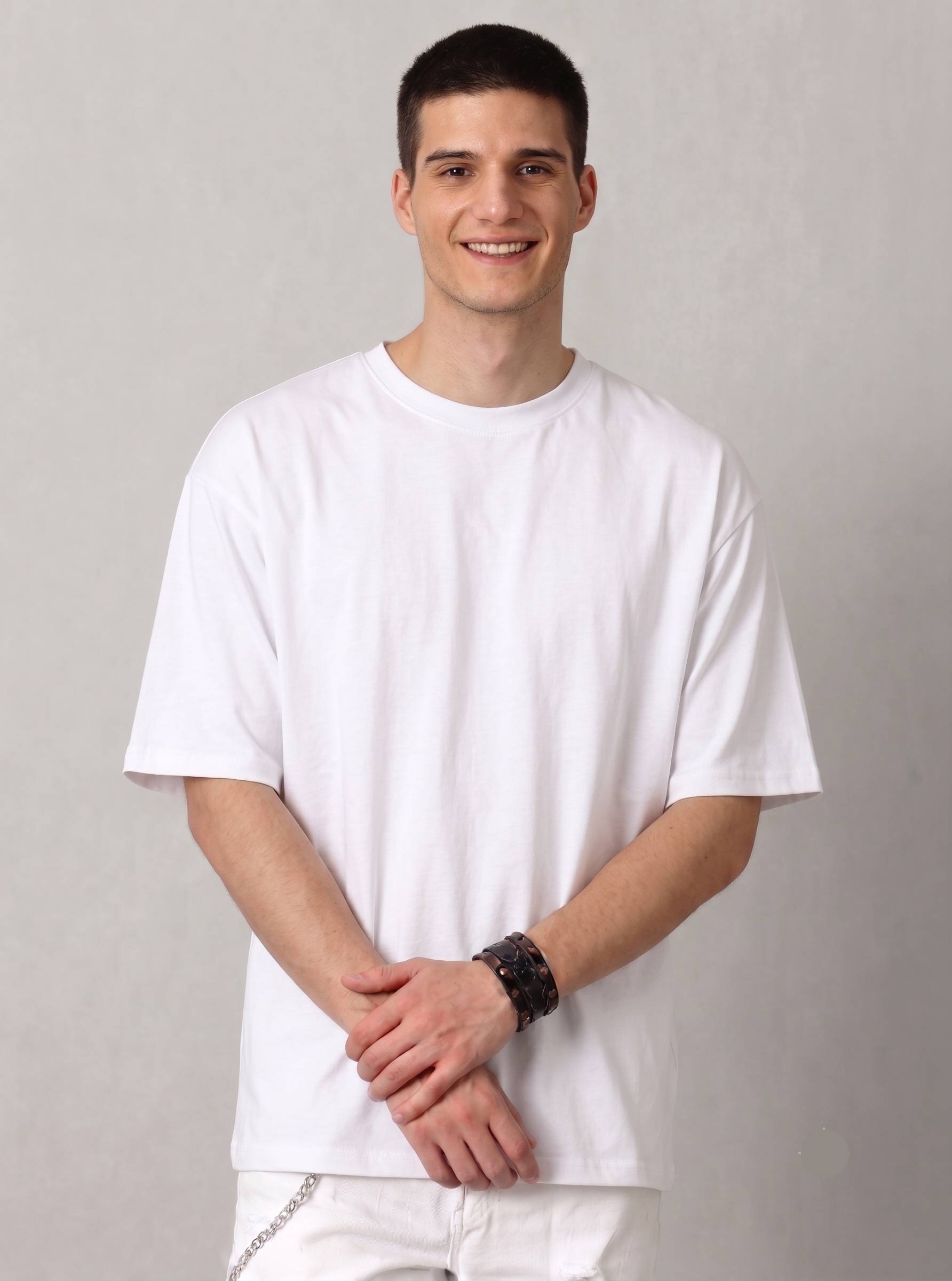 Boxy unisex Tshirt - White Color