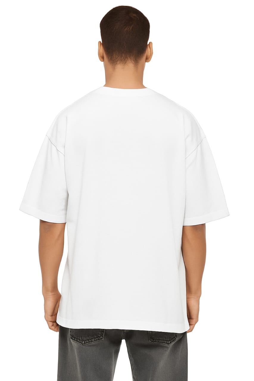 Derada Oversized Pure Cotton Unisex white T Shirt - Canada