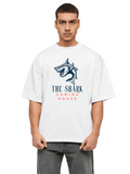 Derada Oversized Pure Cotton Unisex White T Shirt - The Shark