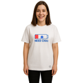Derada Oversized Pure Cotton Girls White T Shirt - Need Chai
