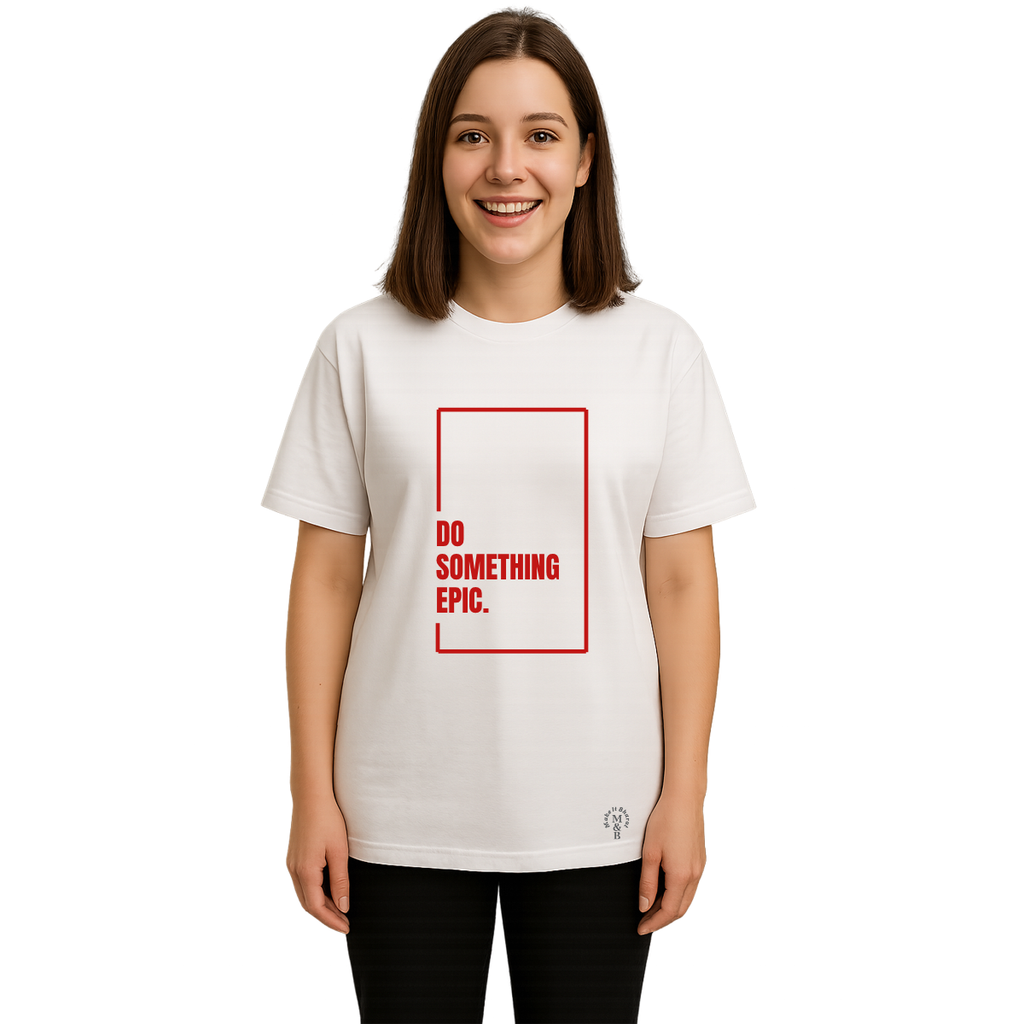 Derada Oversized Pure Cotton Girls White T Shirt - Do Epic